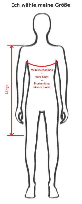 Mittelalterliche Tunika aus Wolle