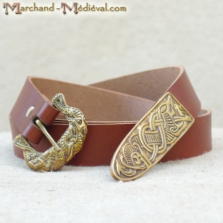 Viking leather belt
