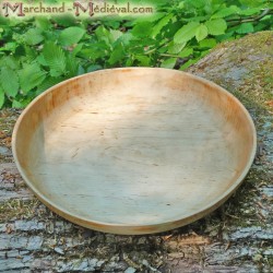 Round Dish alder wood