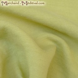 Vegetal dyed linen fabric: Broom