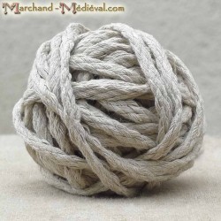 Braided linen rope