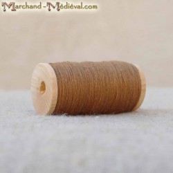 Flax yarn - light brown