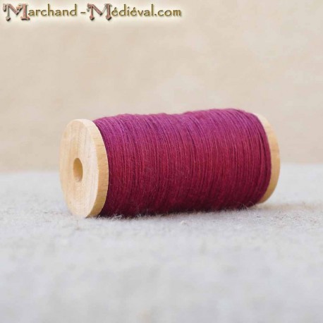 Flax yarn - red