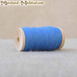 Flax yarn - dark blue
