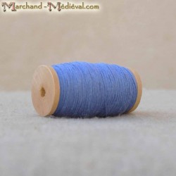 Flax yarn - dark blue