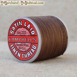 Fil de lin Satin Laid Campbell's - Marron clair