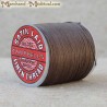 Satin Laid linen thread - Dark brown