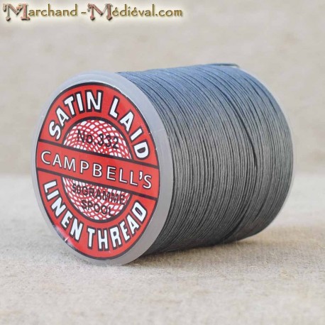 Linen Thread Satin Laid Campbell's #332 - Dark grey