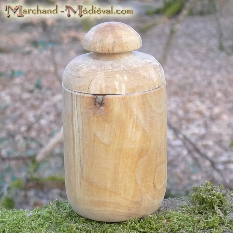 Birch wood pot