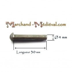 Rivets à frapper en acier : Ø 4 mm