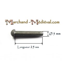 Rivets en acier pour bouclier : diamètre 5 mm
