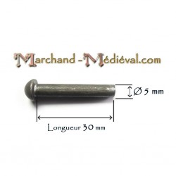 Steel rivet : Ø 5 mm