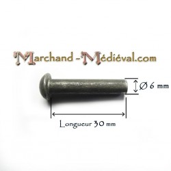 Rivets en acier : Ø 6 mm