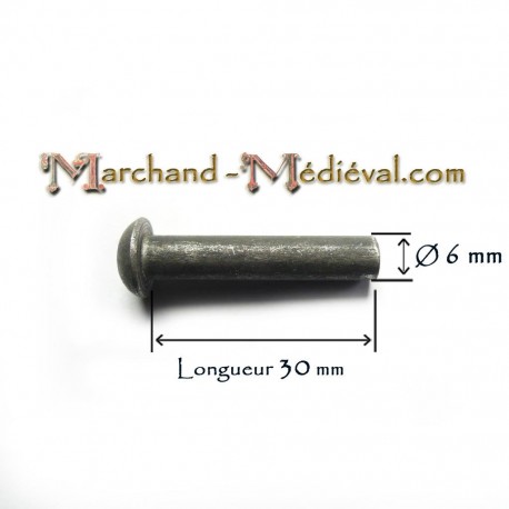 Steel rivet : Ø 6 mm