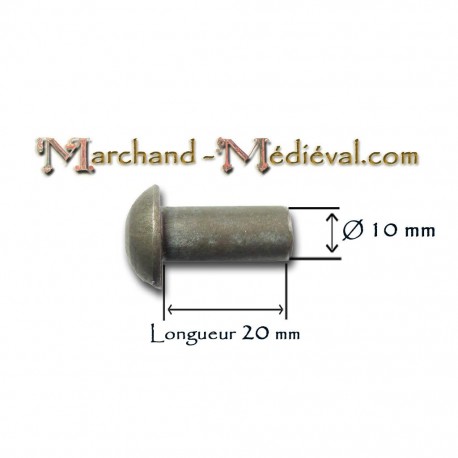 Steel rivet : Ø 10 mm