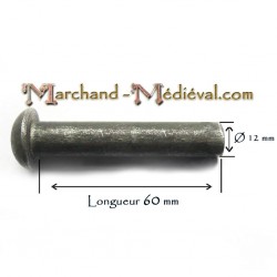 Steel rivet : Ø 12 mm