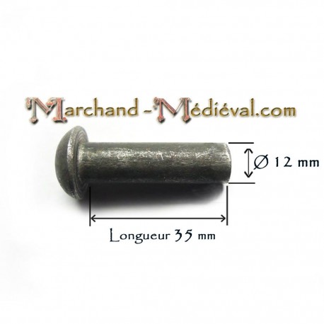 Steel rivet : Ø 12 mm