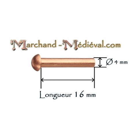Kupfernieten : Ø 4 mm