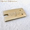 Belt buckle plate