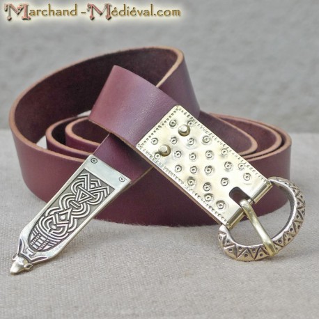 Viking leather belt