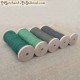 5 linen spools - Green palette