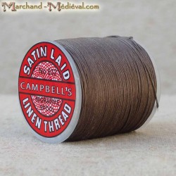  Spool of Satin Laid linen thread #532 - Dark brown 