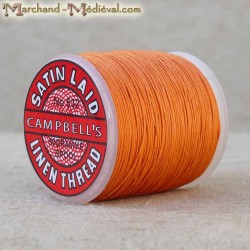  Spool of Satin Laid linen thread for creative leisure #532 - Orange 