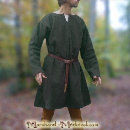 Medieval wool tunic viking 11th 12Ith 13th centurie