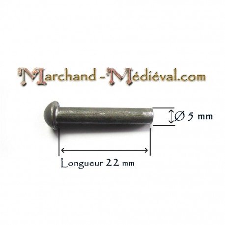 Steel rivet : Ø 5 mm
