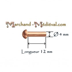 Kupfernieten : Ø 4 mm