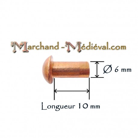 Kupfernieten : Ø 6 mm