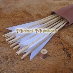 Wooden medieval arrows KIT