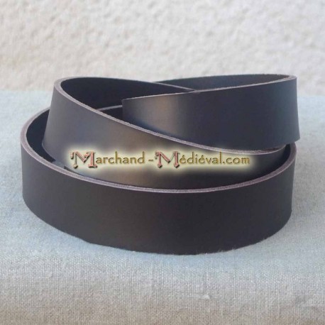 Leather Belt Strip - 3,5 cm
