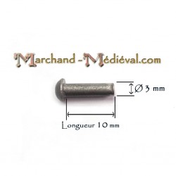 Steel rivet : Ø 3 mm