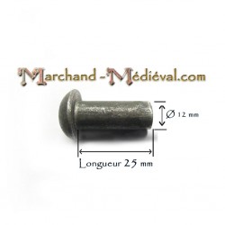 Steel rivet : Ø 12 mm