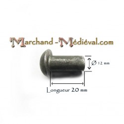 Rivets en acier : Ø 12 mm