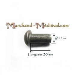 Steel rivet : Ø 12 mm