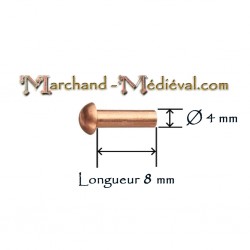 Kupfernieten : Ø 4 mm