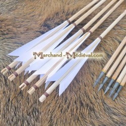 Medieval wooden arrows
