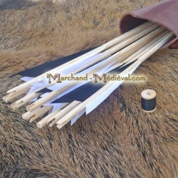 Wooden medieval arrows KIT