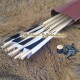 Wooden medieval arrows KIT