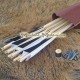 Flechas de madera medieval