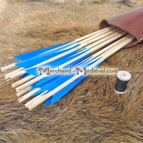 Wooden medieval arrows KIT