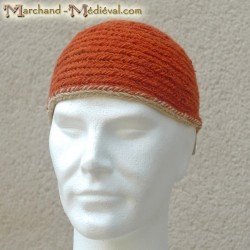 Gorro medieval de naalbinding