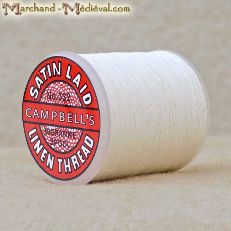 Linen Thread Satin Laid Campbell's #332 - White