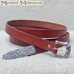Birka viking leather belt