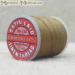 Linen Thread Satin Laid Campbell's #332 - Light Khaki/Bronze