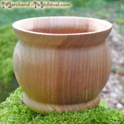 Ash wooden pot