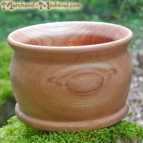 Ash wooden pot