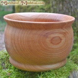 Ash wooden pot